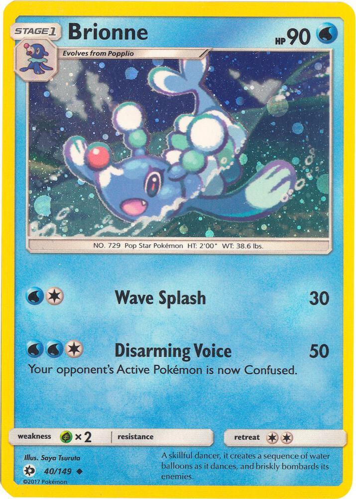 Sun & Moon Brionne [Cosmos-Holo] Pokémon card